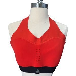 Reebox seamless high impact orange sports bra size L